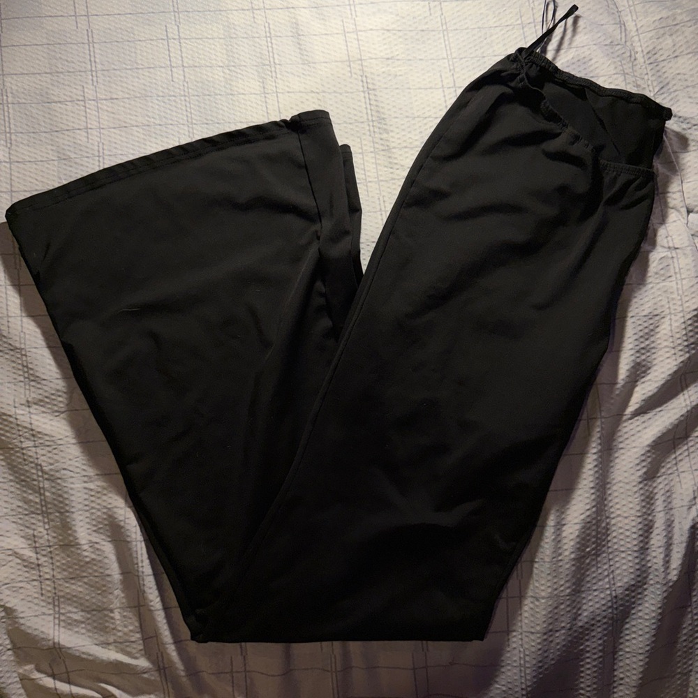 Black Wide-Leg Pants